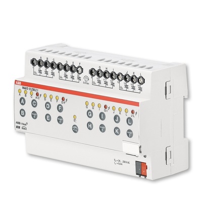 ABB Řadový akční člen pohonu hlavic ventilů, 12násobný, 230 V AC 2CDG110117R0011