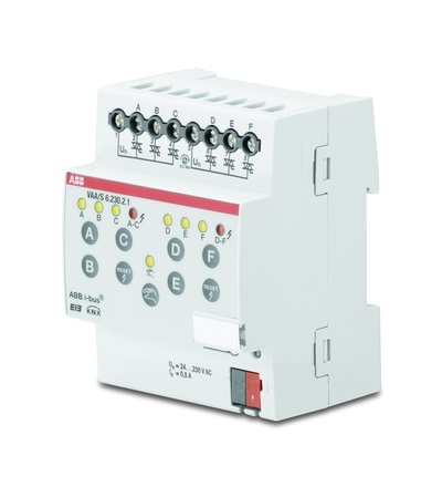 ABB Řadový akční člen pohonu hlavic ventilů, 6násobný, 230 V AC 2CDG110116R0011