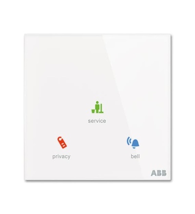 ABB Tacteo ovladač hotelový vnější bez čtečky karet, 86x86 2CKA006300A1549