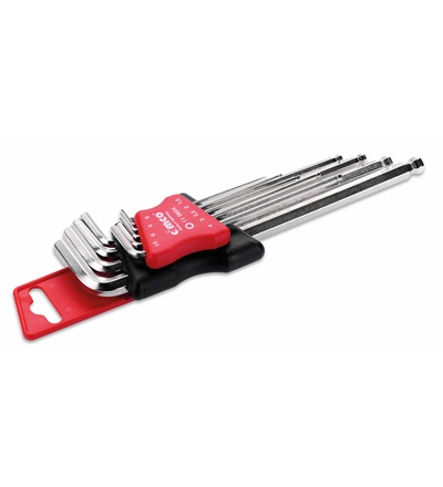 CIMCO Sada inbusových klíčů SW 1,5 - 10 mm (9 ks) 110604