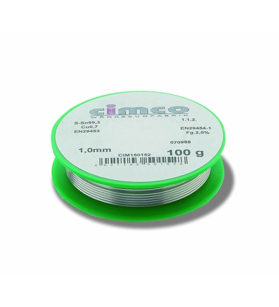 CIMCO Letovací bezolovnatý drát Ø 1 mm (500 g) 150156