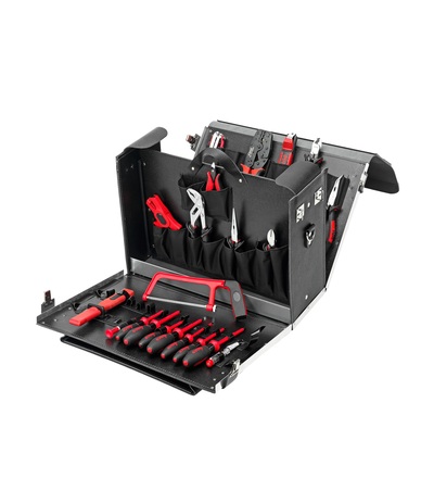 CIMCO Kožený kufr s nářadím 375x500x245 mm (21 ks) 176350