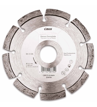 CIMCO Diamantový řezný kotouč na pískovec - 115 mm 208734