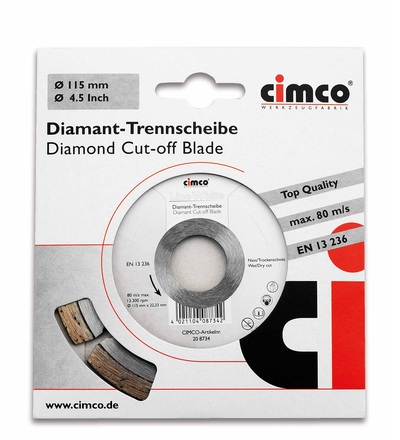 CIMCO Diamantový řezný kotouč na pískovec - 180 mm 208738