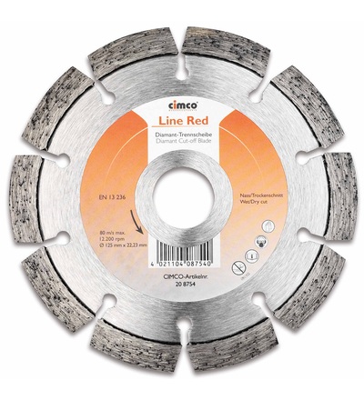 CIMCO Diamantový řezný kotouč na dlaždice - 125 mm 208754