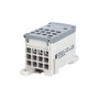 Blok pro rozdělení fází PVB 160-12, 1pól., AL/CU, 160A, 1000V, šedý, na DIN, ELEMAN 1003955