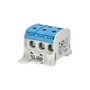 Svorka univerzální RKA 50 1/6 N, 150A, 1pól. (6x vstup), AL/CU, modrá, na DIN/na panel, ELEMAN 1006025
