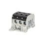 Svorka univerzální RKA 50 1/6 L S, 150A, 1pól. (6x vstup), AL/CU, černá, na DIN/na panel, ELEMAN 1006028