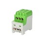 Blok pro rozdělení fází UVB 200 PE, 1pól., 200A, 1000V, zelený, na DIN, ELEMAN 1006066