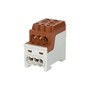 Blok pro rozdělení fází UVB 200 L B, 1pól., 200A, 1000V, hnědý, na DIN, ELEMAN 1006067