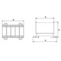Svorka univerzální UK 35/3x1A+N/PE, 135A, 5pól., AL/CU, krytá, 3xŠ/M/Z, na DIN/panel, ELEMAN 1006609