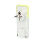FAMATEL Vidlice 1110 IP20/230V/16A s ochranným kolíkem, PVC, bílá, extra plochá 1110