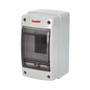 FAMATEL Rozvodnice ACQUA 3902-T IP65, 2/4mod., na omítku, průhl. dveře, 170x100x100mm 39021