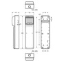 FAMATEL Skříň 3950 ACQUA Combi IP65, 6 modulů, 490x126x107mm 3950