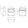 FAMATEL Skříň 3957 ACQUA Combi IP65, 9 modulů, 245x215x155mm 3957