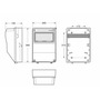 FAMATEL Skříň 3959 ACQUA Combi IP65, 12 modulů, 390x265x150mm 3959
