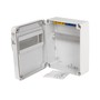 Skříň FLATBOX 5810 IP65, 10mod., na omítku, průhl. dveře, 270x220x120mm, FAMATEL 5810