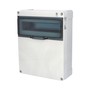 Skříň FLATBOX 5813 IP65, 13mod., na omítku, průhl. dveře, 340x270x120mm, FAMATEL 5813