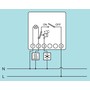 Termostat ORBIS CLIMA MLI, pokojový, mechanický, 7A (3A), 250V AC, ELEMAN 1000835