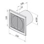 Ventilátor VENTS 100 S, ELEMAN 1009001