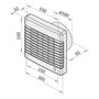 Ventilátor VENTS 100 MA s automat. žaluzií, ELEMAN 1009011
