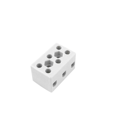 Svorkovnice keramická AK 3/15 BI (2-1603-3), 3pól., 3x10mm2, 32A, T350, porcelánová (bílá), ELEMAN 1000071