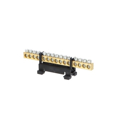 Můstek L 15 (svorkovnice 15x16mm2), nekrytý IP00, černý, 63A, na DIN, ELEMAN 1000086