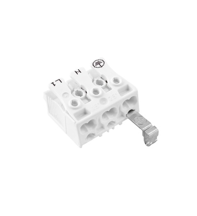 Svorkovnice SLK 3/3 E-ST (E-N-L) pro svítidla, bezšroubová, PC, bílá /88167526, ELEMAN 1000146