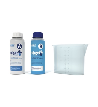 Gel dvousložkový MPGEL plus-50 (0,5 litru - 2x láhev 0,25l), zalévací, bez expirace, ELEMAN 1000560