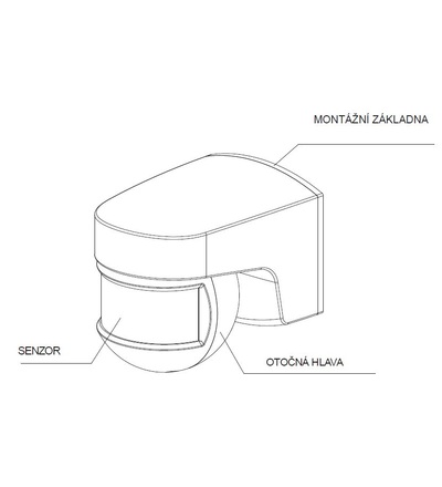 Pohybové čidlo ORBIS ISIMAT+, ELEMAN 1000854