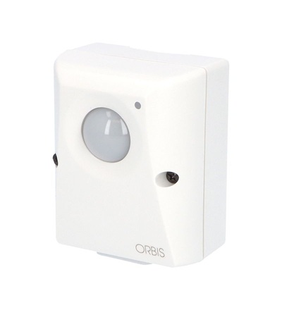 Spínač soumrakový ORBIS ORBILUX, 5-200lux, 10A, 230V, IP55, 69x89x53mm, bílý, na povrch, ELEMAN 1000856