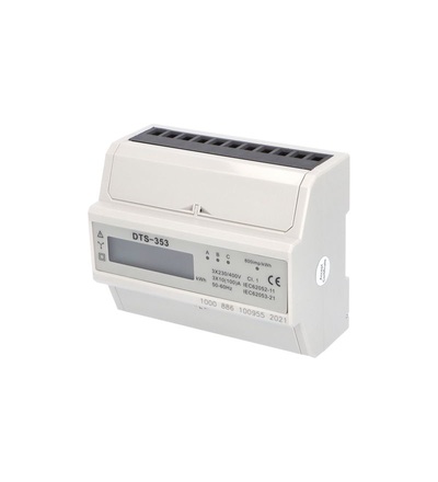 Elektroměr DTS 353-L 100A, 7mod., LCD, 3-fáz., 1-tar., podružný, ELEMAN 1000886
