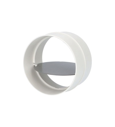 Spojka vnitřní s klapkou VENTS 1111 - 100mm PVC, ELEMAN 1001111