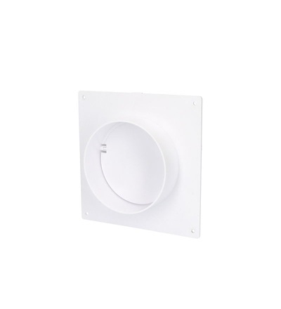 Spojka vnitřní s rámečkem a klapkou VENTS 2521 - 125mm PVC, ELEMAN 1002521