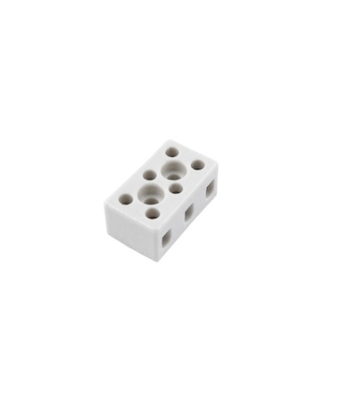 Svorkovnice keramická AK 3/6 BI (2-403-3), 3pól., 3x6mm2, 24A, T350, porcelánová (bílá), ELEMAN 1002560
