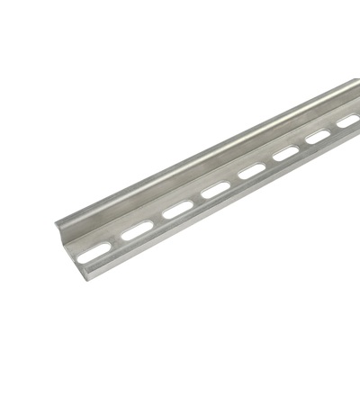 Lišta nosná TS35/1-7,5 (DIN lišta) - perforovaná 5,3x17,9mm, hloubka 7,5mm, 1m, pozink., ELEMAN 1003221