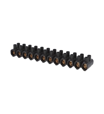 Svorkovnice instalační EKL 5 E-SVCE, 12x16÷35mm2, T80, PP, černá, mosazná / 88945876, ELEMAN 1003500