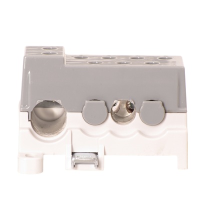Blok pro rozdělení fází PVBS 250-7, 1pól., AL/CU, 250A, 690V, šedý, na DIN/panel, ELEMAN 1003953