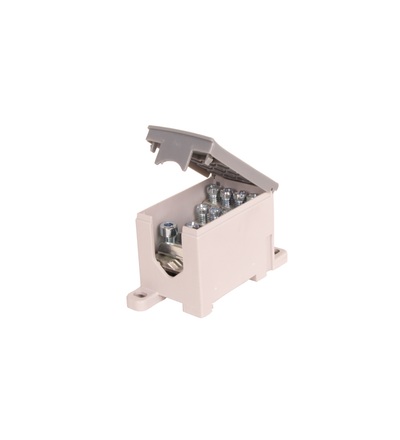Blok pro rozdělení fází PVB 160-12, 1pól., AL/CU, 160A, 1000V, šedý, na DIN, ELEMAN 1003955