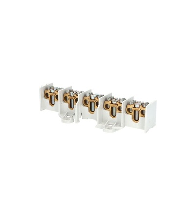 Svorkovnice stoupací HAK/5/35/35 nekrytá, 100A, 5pól., na pól:1x35mm2 a 2x35mm2, na DIN, ELEMAN 1005187