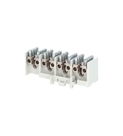 Svorkovnice stoupací HAK/4/25D, nekrytá, 80A, 4pól., na pól:1x25mm2 a 4x16mm2, na DIN, ELEMAN 1005199