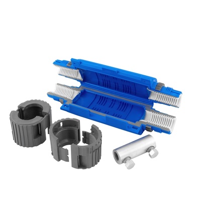 Spojka gelová SHARK 6801A (SHARK SIXEIGHT IP68), se svork., 1x (25-50mm2), Cu/Al, 0,6/1kV, ELEMAN 1005451