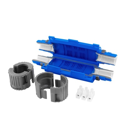 Spojka gelová SHARK 6801B (SHARK SIXEIGHT IP68), se svork., 3x (1,5-6mm2) pro CU; 0,6/1kV, ELEMAN 1005452