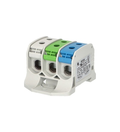 Svorka univerzální RKA 50 3P LG/N/PE, 150A, 3pól. (6x vstup), AL/CU, na DIN/na panel, ELEMAN 1006021