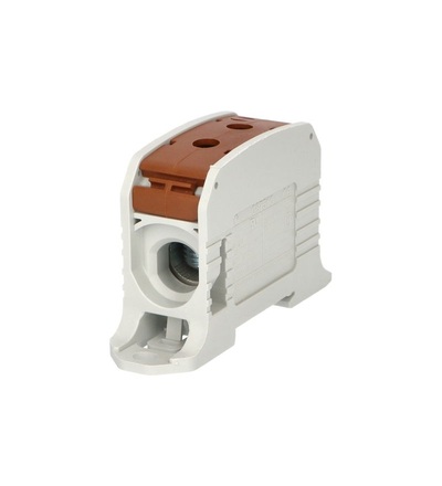 Svorka univerzální RKA 95 LB, 232A, 1pól., AL/CU, hnědá, na DIN/na panel, ELEMAN 1006033