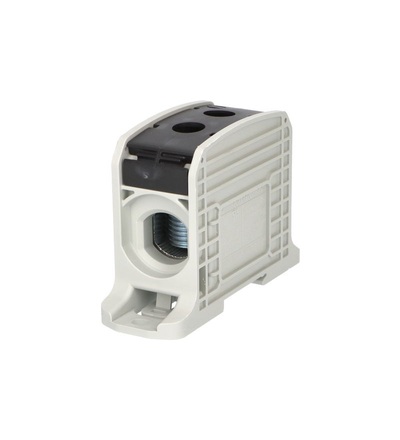 Svorka univerzální RKA 185 LS, 353A, 1pól., AL/CU, černá, na DIN/na panel, ELEMAN 1006044