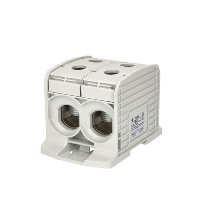 Svorka univerzální RKA 300 DLG, 520A, 1pól. (4x vstup), AL/CU, šedá, na DIN/na panel, ELEMAN 1006055