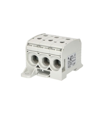 Svorka univerzální RKA 95 1/6 L G, 232A, 1pól. (6x vstup), AL/CU, šedá, na DIN/na panel, ELEMAN 1006070