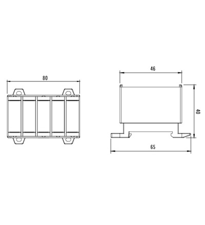 Svorka univerzální UK 35/3x1A+N/PE, 135A, 5pól., AL/CU, krytá, 3xŠ/M/Z, na DIN/panel, ELEMAN 1006609