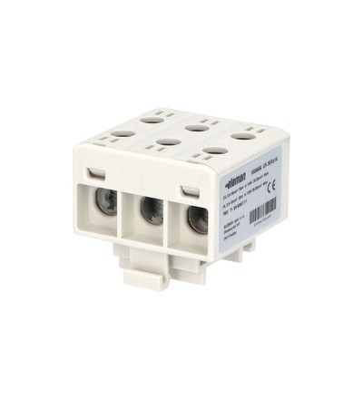 Svorka univerzální UK 35/3x1 A, 135A, 3pól., AL/CU, krytá, šedá, na DIN, ELEMAN 1006656